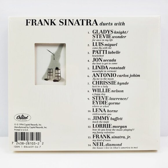 Frank Sinatra Duets II CD Slipcase 1994 Stevie Wonder, Willie Nelson & Co Sealed - Picture 3 of 8
